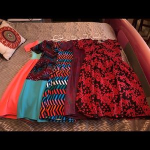 SOLD- Lot of 5 LuLaRoe Amelia Dresses